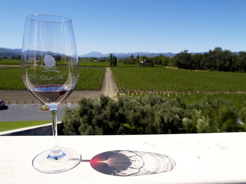 Opus One Glass, Wine, & Winery