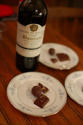 Dessert: Banyuls and Christopher Elbow Chocolates