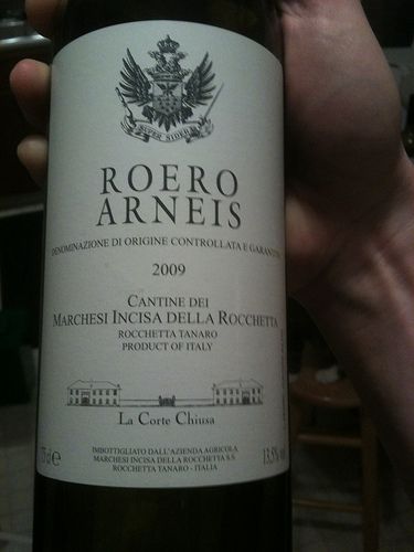 Roero Arneis white wine
