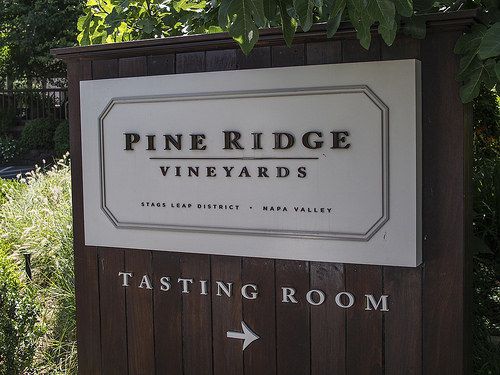 Wine tasting at Pine Ridge Vineyards in Napa