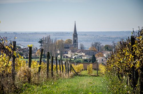 Sainte-Croix-du-Mont,  the village and vineyards