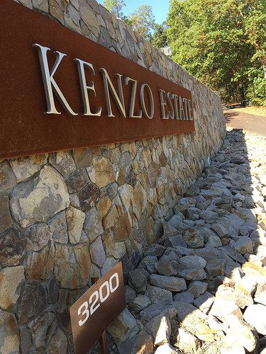 Entrance to Kenzo Estate Winery, Napa, CA