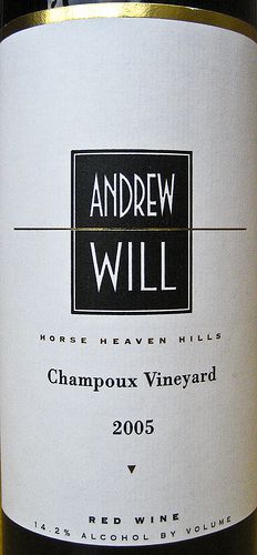 Andrew Will Champoux Vineyard Red Wine (2005)