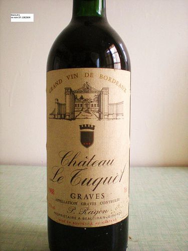 Bordeaux wine: chateau le tuquet 1988, grand cru class? graves