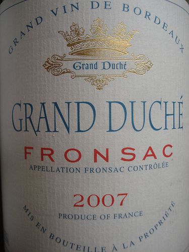 grand duch? fronsac 2007