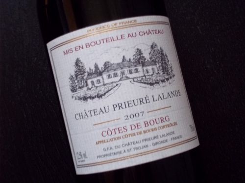 2nd Bottle Chateau Prieure Lalande Cotes De Bourg 07