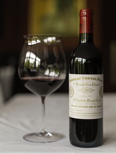 1990 Chateau Cheval Blanc at Troquet