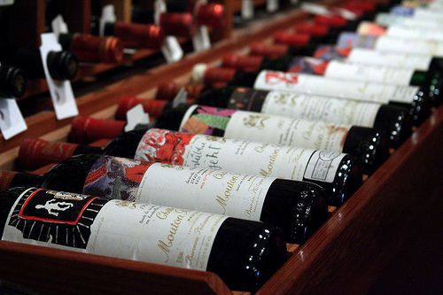 Wine Bottles at Valentino