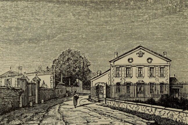 1883年の書籍に掲載されたプージェの図版。現在の外観ではありません