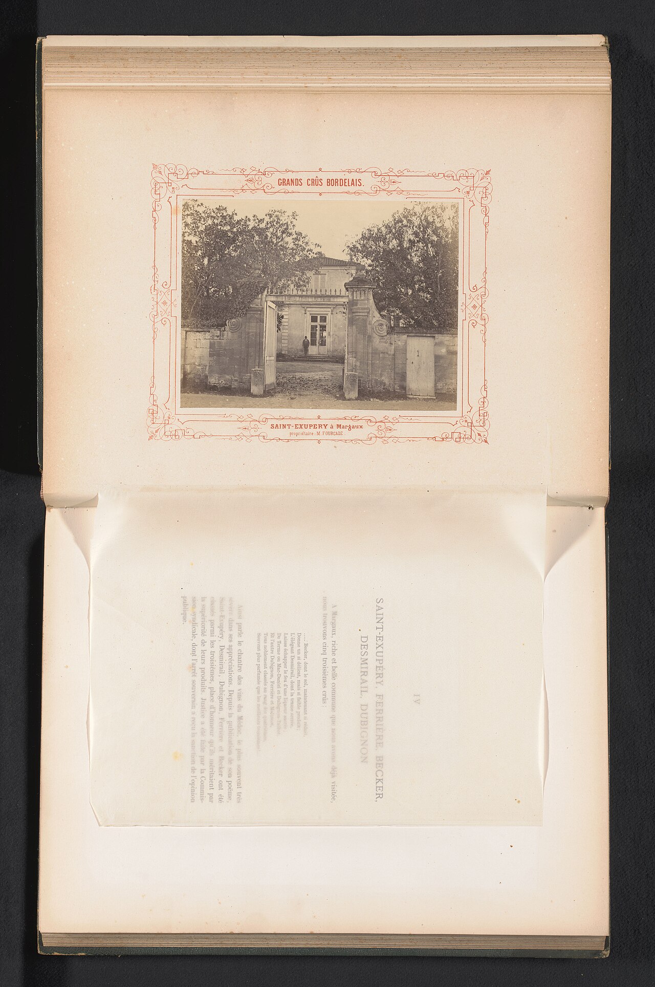 1860年代のシャトー・マレスコ・サン・テグジュペリの写真資料