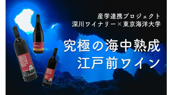 深川ワイナリー東京と東京海洋大学がコラボ！　産学連携でワインの海中熟成を検証
