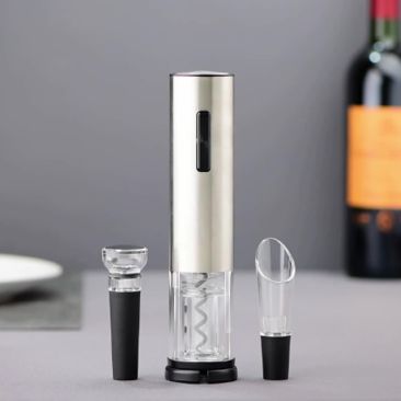 ワンタッチでおいしくワインを楽しめる！　電動ワインセット「GinSilverset」発売