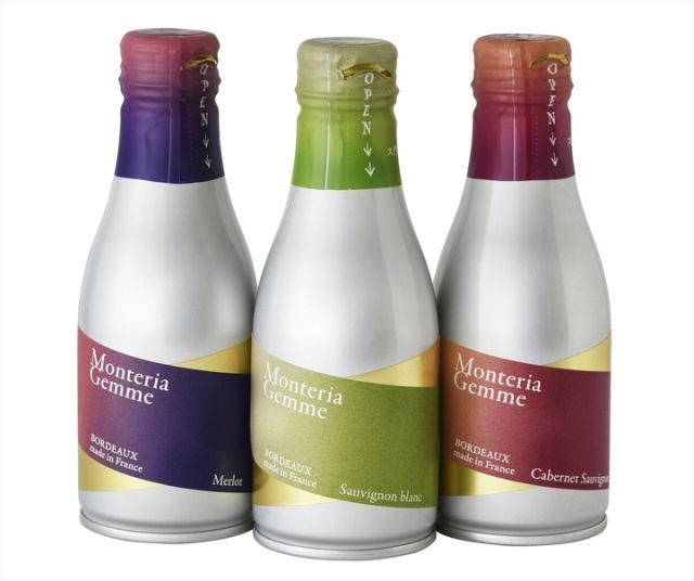 缶入り厳選ボルドーワイン「Monteria Gemme」3アイテム発売