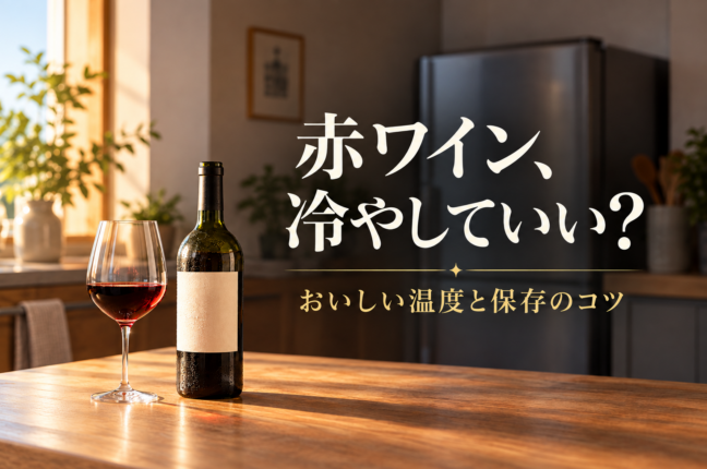 赤ワイン、冷やしていい？ おいしい温度と保存のコツ