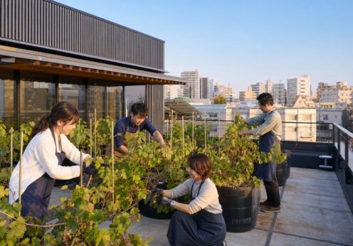 【自由が丘・川崎で満員】都市型ワインづくりが駒沢へ KOMAZAWA Park Quarter屋上で、2027年度・第1期苗木オーナー20組を限定募集